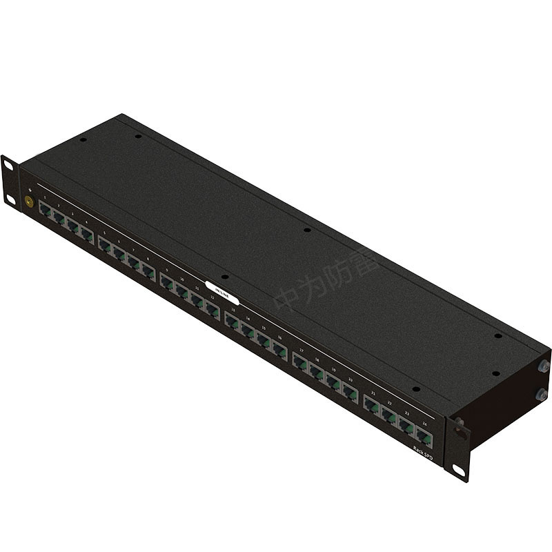 16路24路機架式網絡信號防雷器、機柜式網絡浪涌