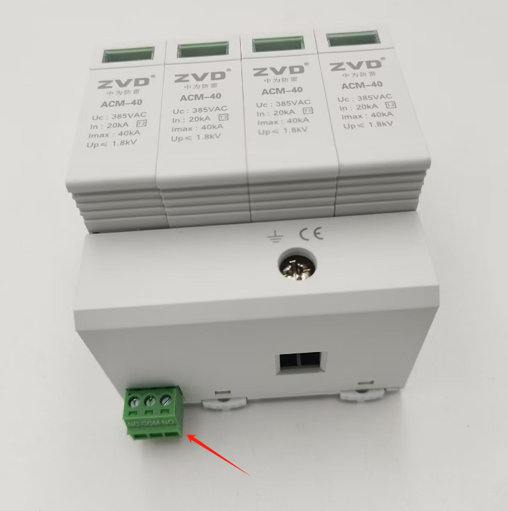 浪涌保護器遙信觸點功能怎么接線?遙信端子NO/NC/COM接線圖